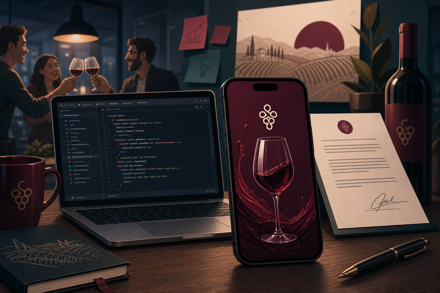 Vivinify: arranque da engenharia com contrato e desenvolvimento do aplicativo.